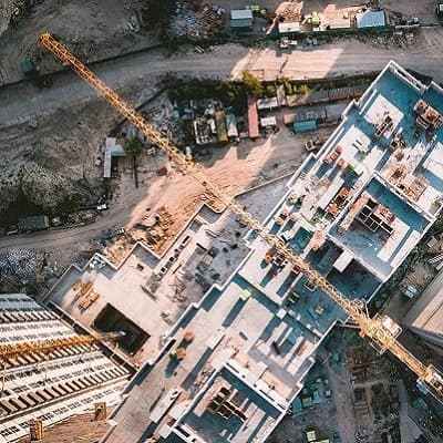 Construction company website screenshot